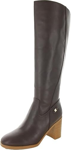 Giani Bernini Womens Odettee Leather Knee-High Boots Brown 7 Medium (B,M)