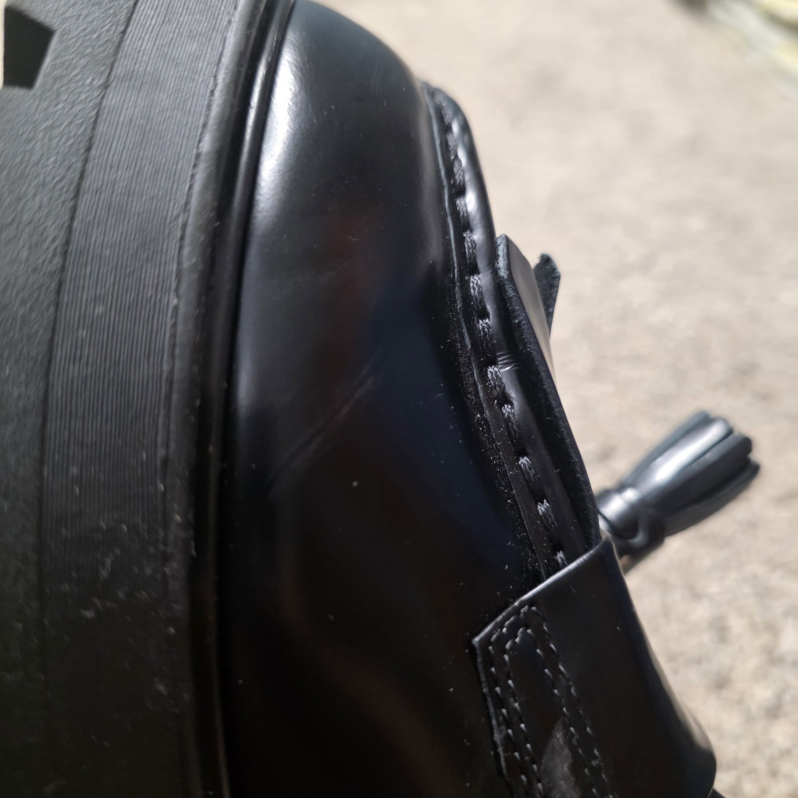 Vagabond Shoemakers Tassel Platform Loafers Size 10 Black Leather Chunky Retro