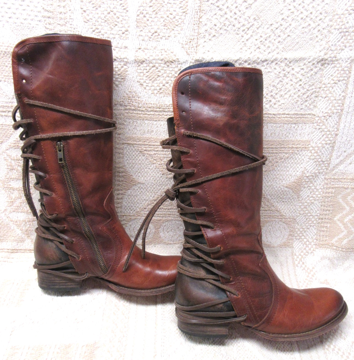 Freebird Boots By Steven Size 9 Diamond Knee High Gently Worn!! See Pics!!