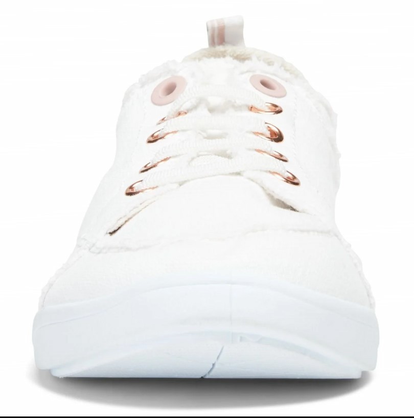 VIONIC Women Beach Pismo Casual Sneaker: Canvas, Cream (NEW)