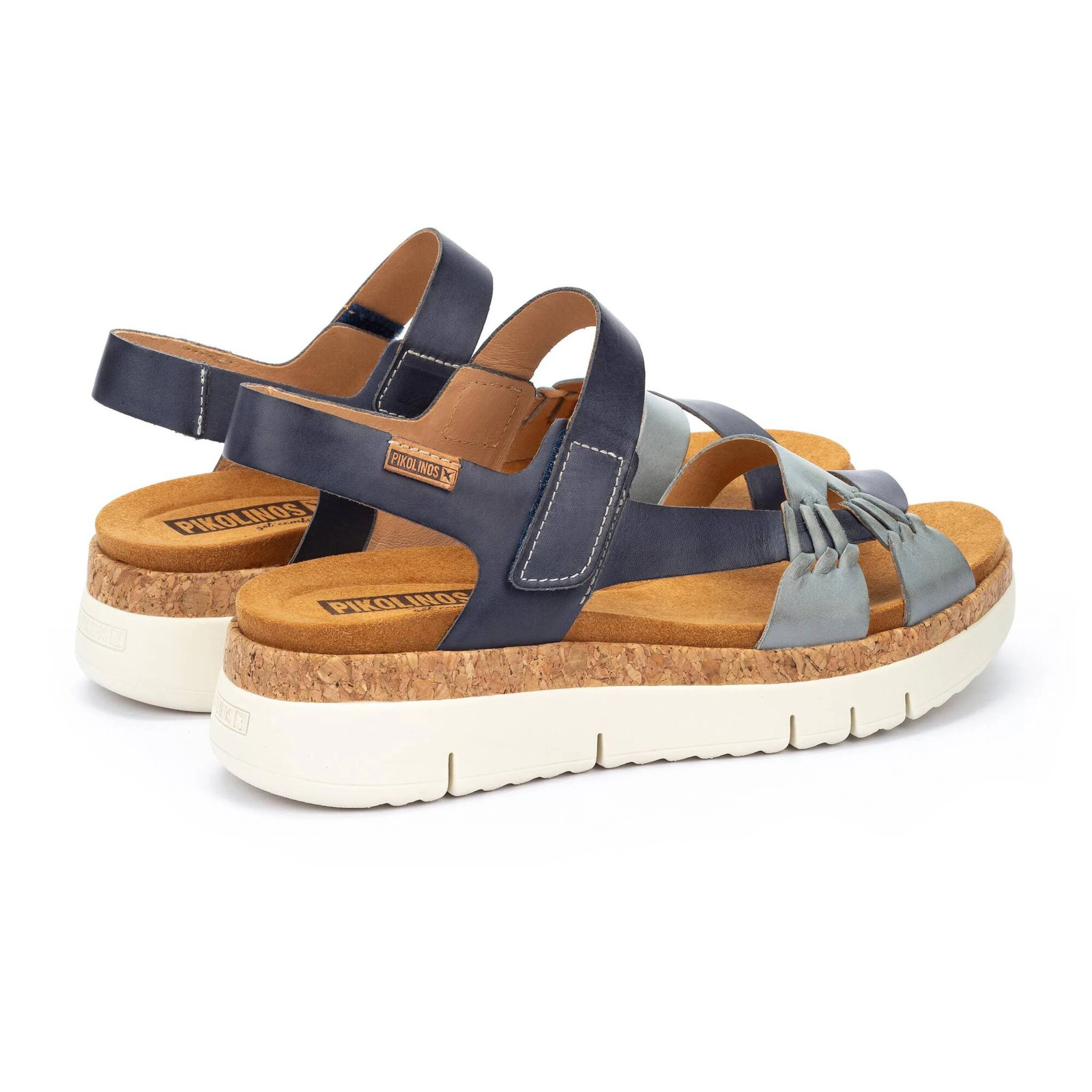 Pikolinos PALMA Women’s sandals with hook-and-loop closure – DENIM