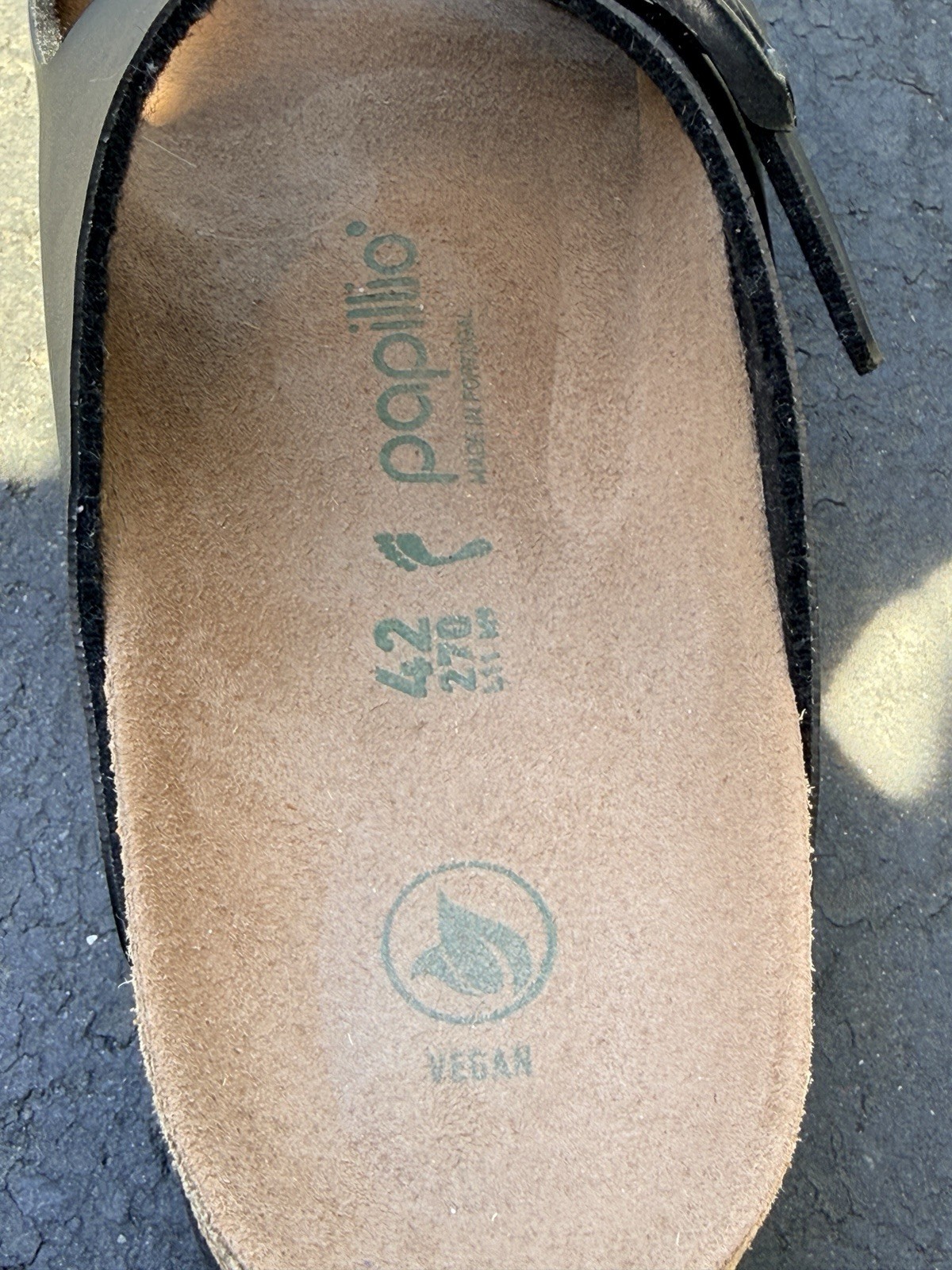 Birkenstock Papillio Arizona Flex Vegan Leather Platform Sandals Size 11/42