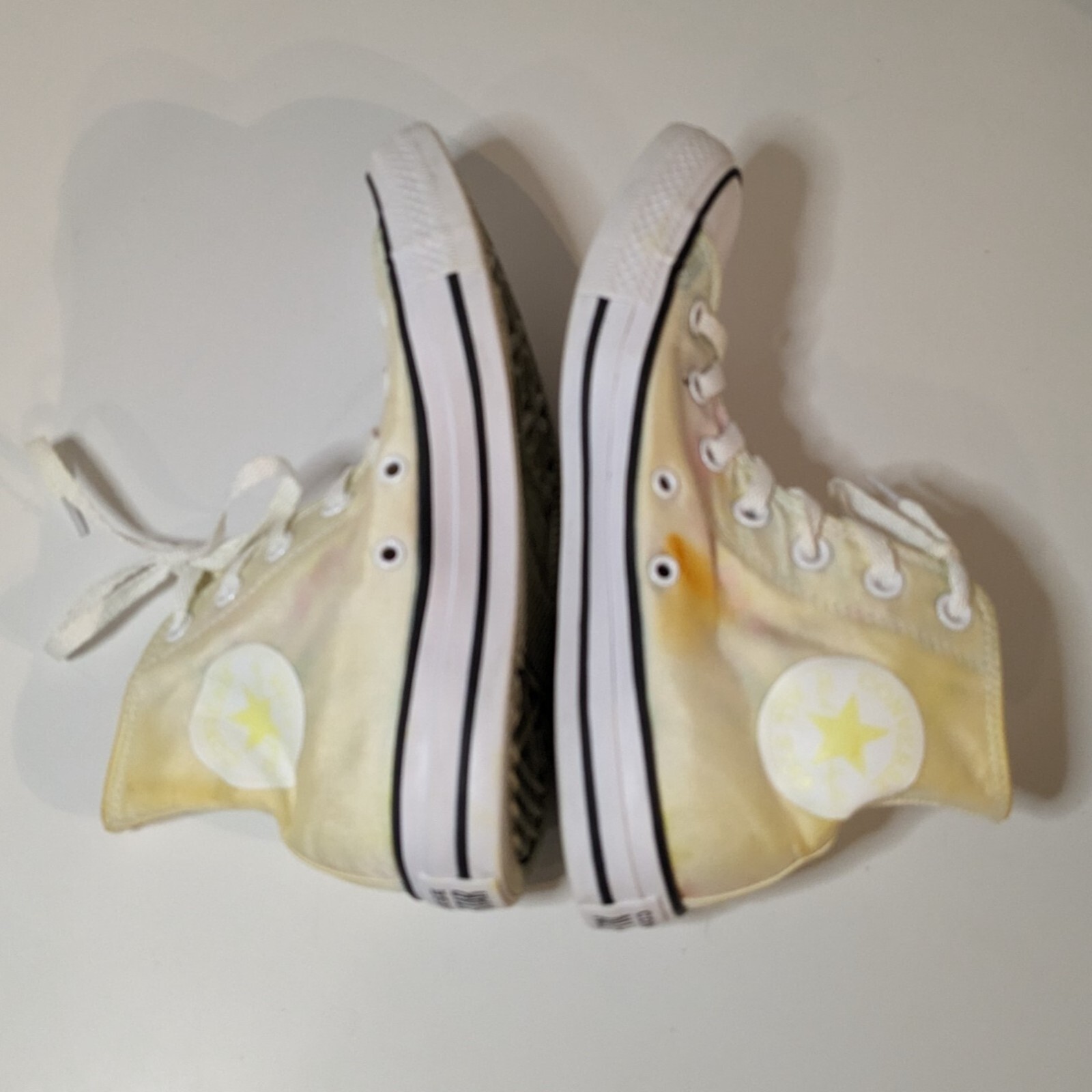 Converse Tie Dye High-Top Pastel Sunburst Light Sneakers Women Size 7, Mens Sz 5