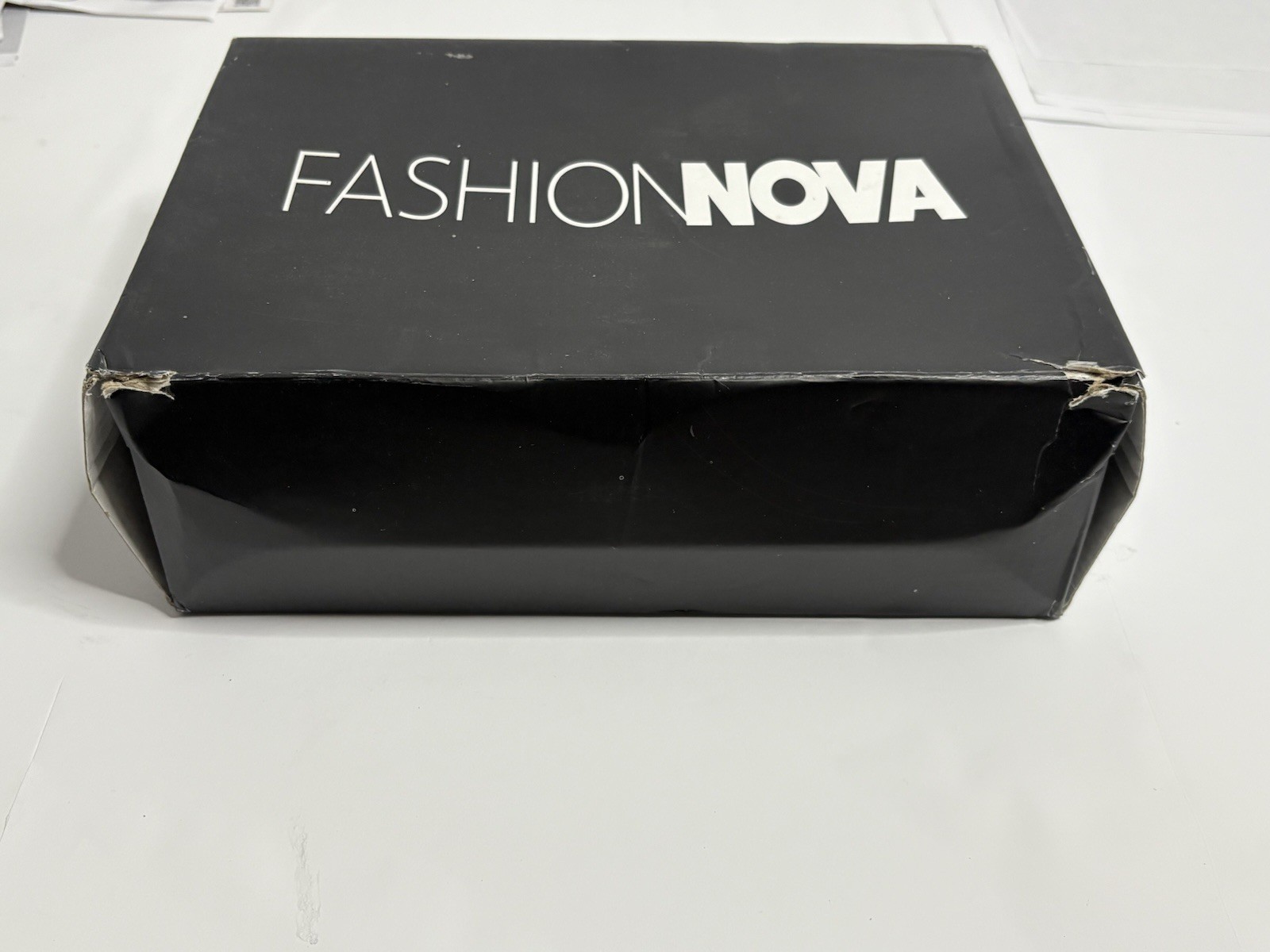 Fashion Nova Nude Clear Strap Wedge Women’s Size 10 Platform Heel NEW w/ box
