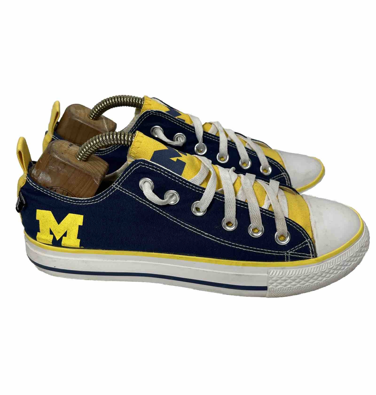 SKICKS University of Michigan Shoes Womens Size 9 M Navy Blue Yellow Maize