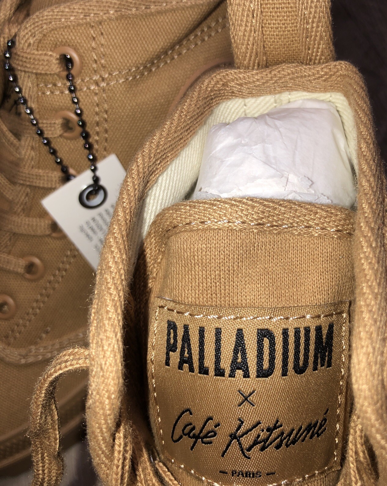 Palladium X Café Kitsune Paris Boots Women’s 6 Pallabrousse Woodlin 37 NEW