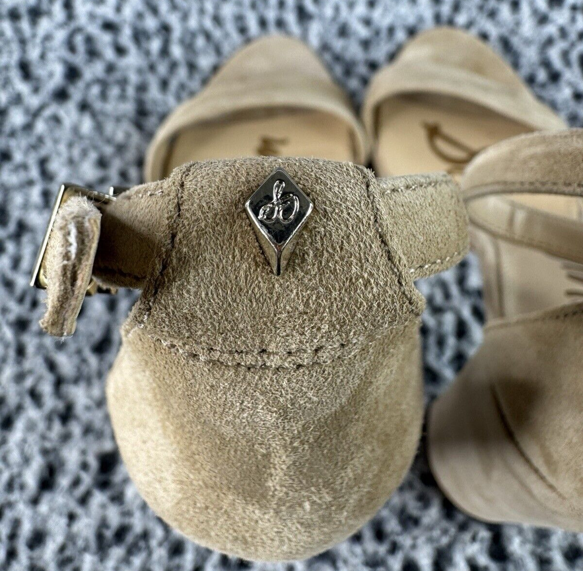 Sam Edelman Classic Two-Piece Heeled Sandals Yaro Oatmeal