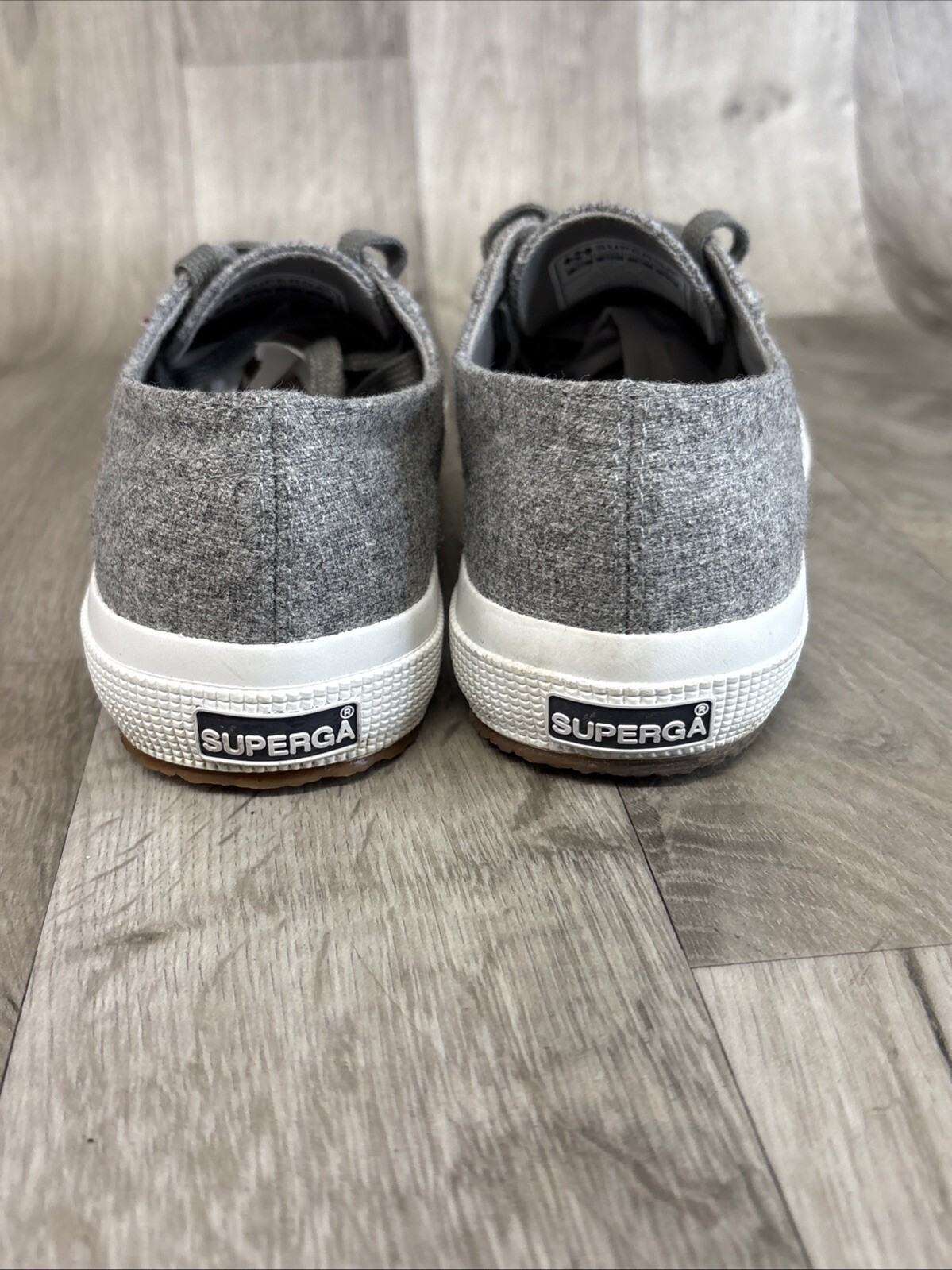 Superga Sneakers Wool Blend Low Top Casual Walking Women’s 6 Gray Rubber Soles