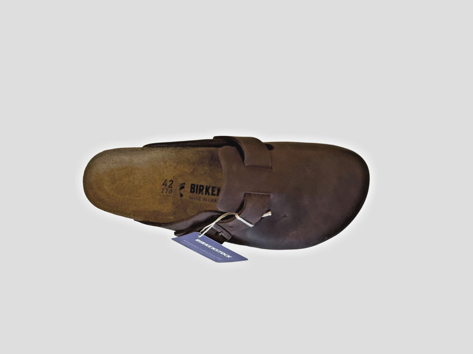 New with tags Birkenstock Boston clogs size 42. Brown leather.