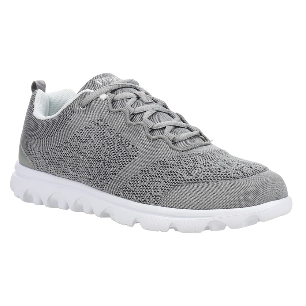 Propet Travelactiv Lace Up Womens Size 11 AA_W Sneakers Casual Shoes W5102-SIL
