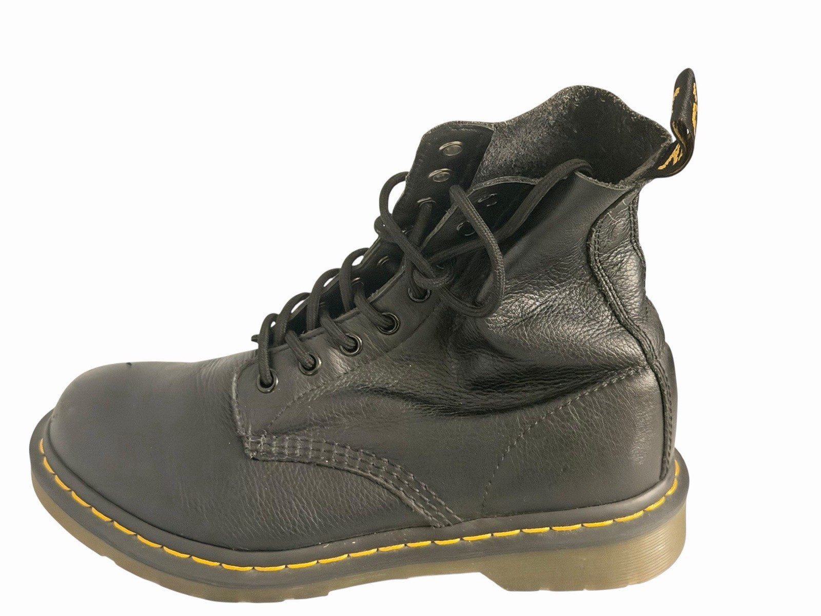 Dr. Martens Pascal 1460 Virginia Leather Boots for Women Size US 8L Black