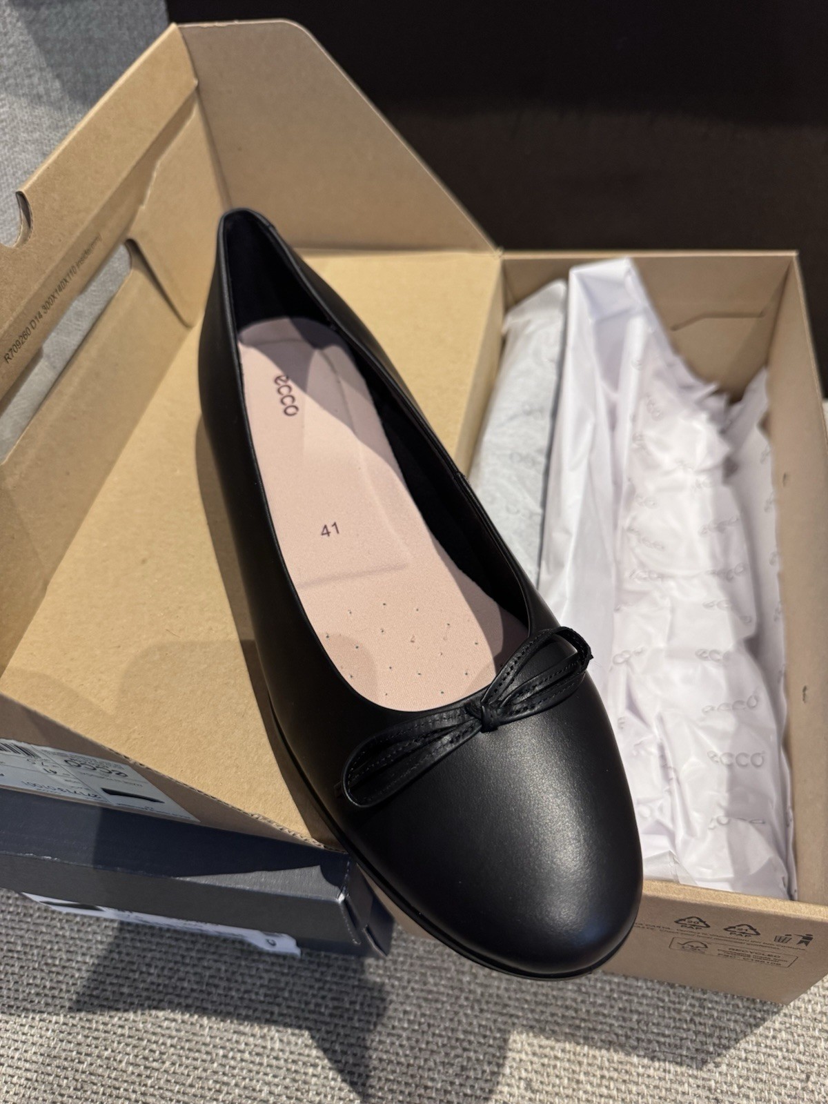Ecco Women’s Touch Ballerina 2.0 Ballet Flat Size EU 41 US10-10.5