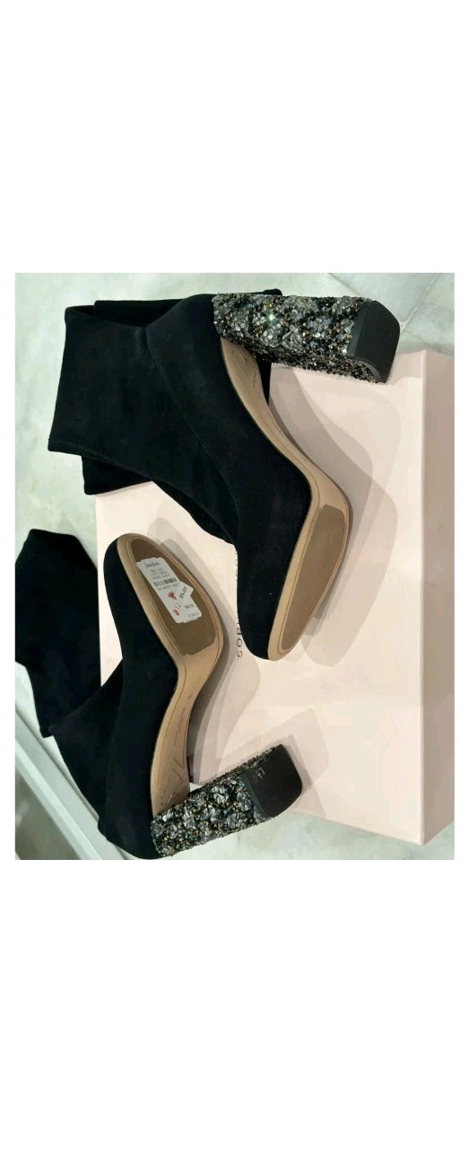Sophia Webster Kendra Over The Knee Black Suede Boots