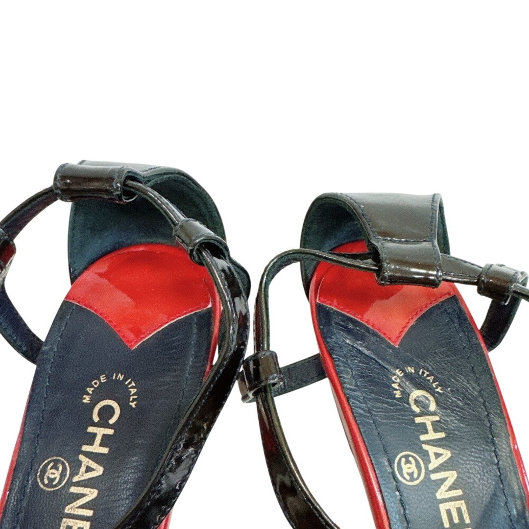 CHANEL Pumps Coco Mark Leather Black Women’s Size EU34/US3.5