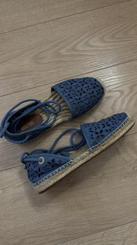 women michael kors espadrilles navy 39.5