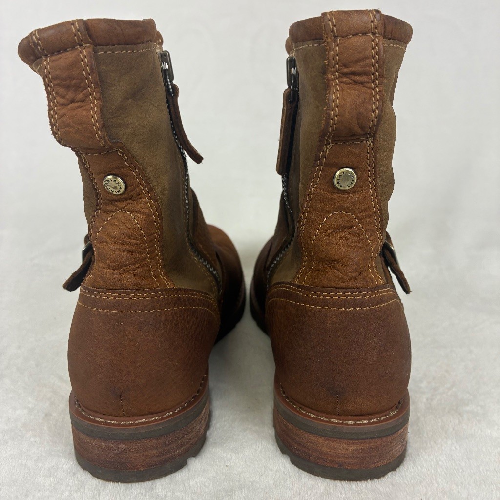 Ariat Savannah Waterproof Leather Ankle Boot Women 7.5B Brown Buckle 10042452