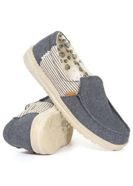 Hey Dude Women’s Misty Blue Barbados Slip-On Loafers Shoes – Size 6