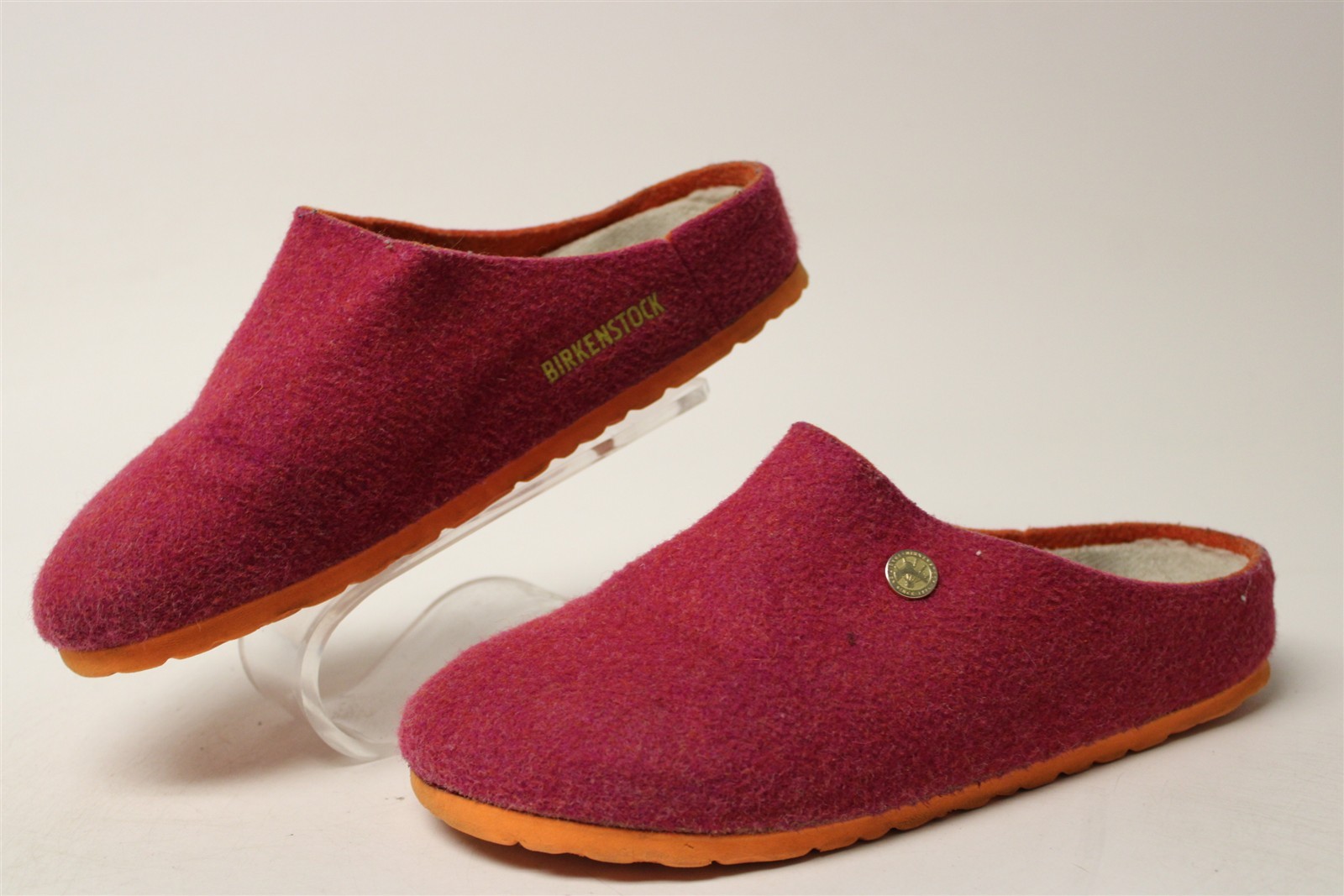 Birkenstock Germany Made Kaprun Happy Fuschia Womens US 6 EUR 37 Wool Felt Clogs