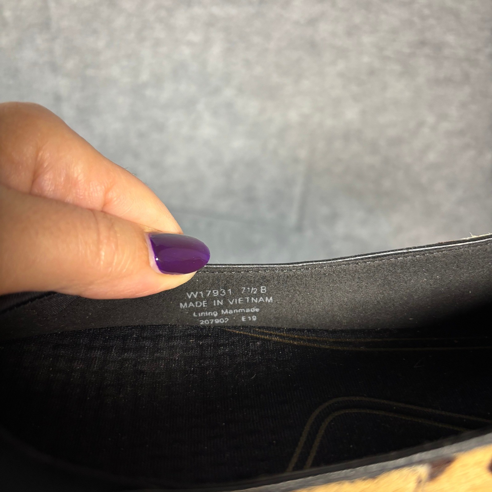 Cole Haan Womens Leopard Print Real Calf Hair Pointed Toe Flats Sz 7.5