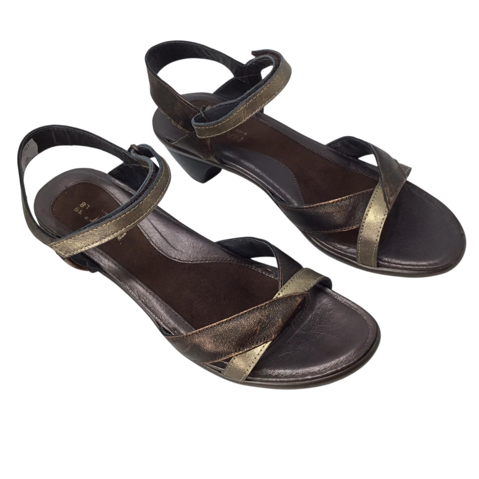 Naot Cheer Sandals Size 39 8-8.5 NIB Burnt Copper Brass Bronze Comfort 40013