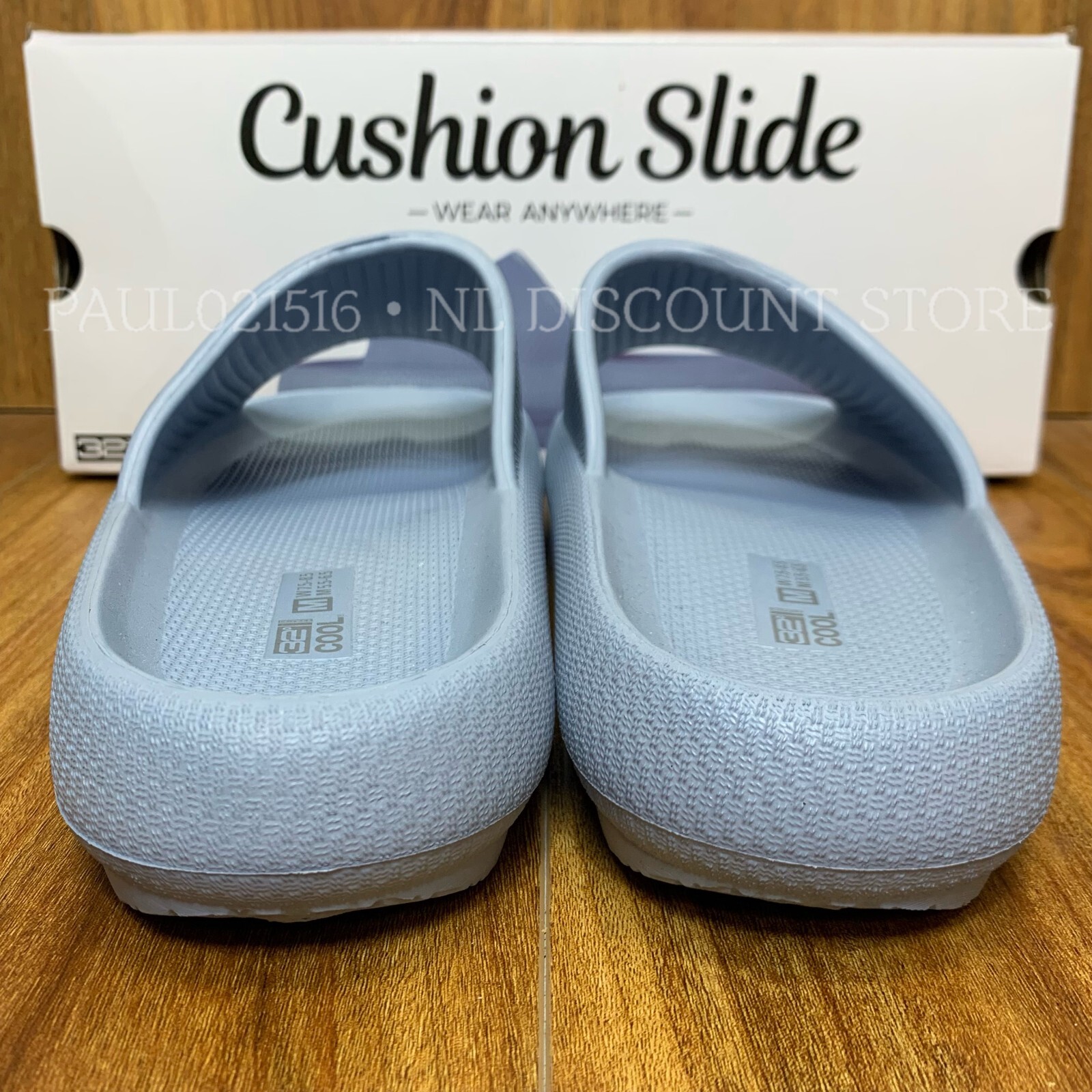 32 DEGREES COOL Cushion Slides Unisex (W)Women’s (M)Men’s ~ Blue~ Size S M L XL