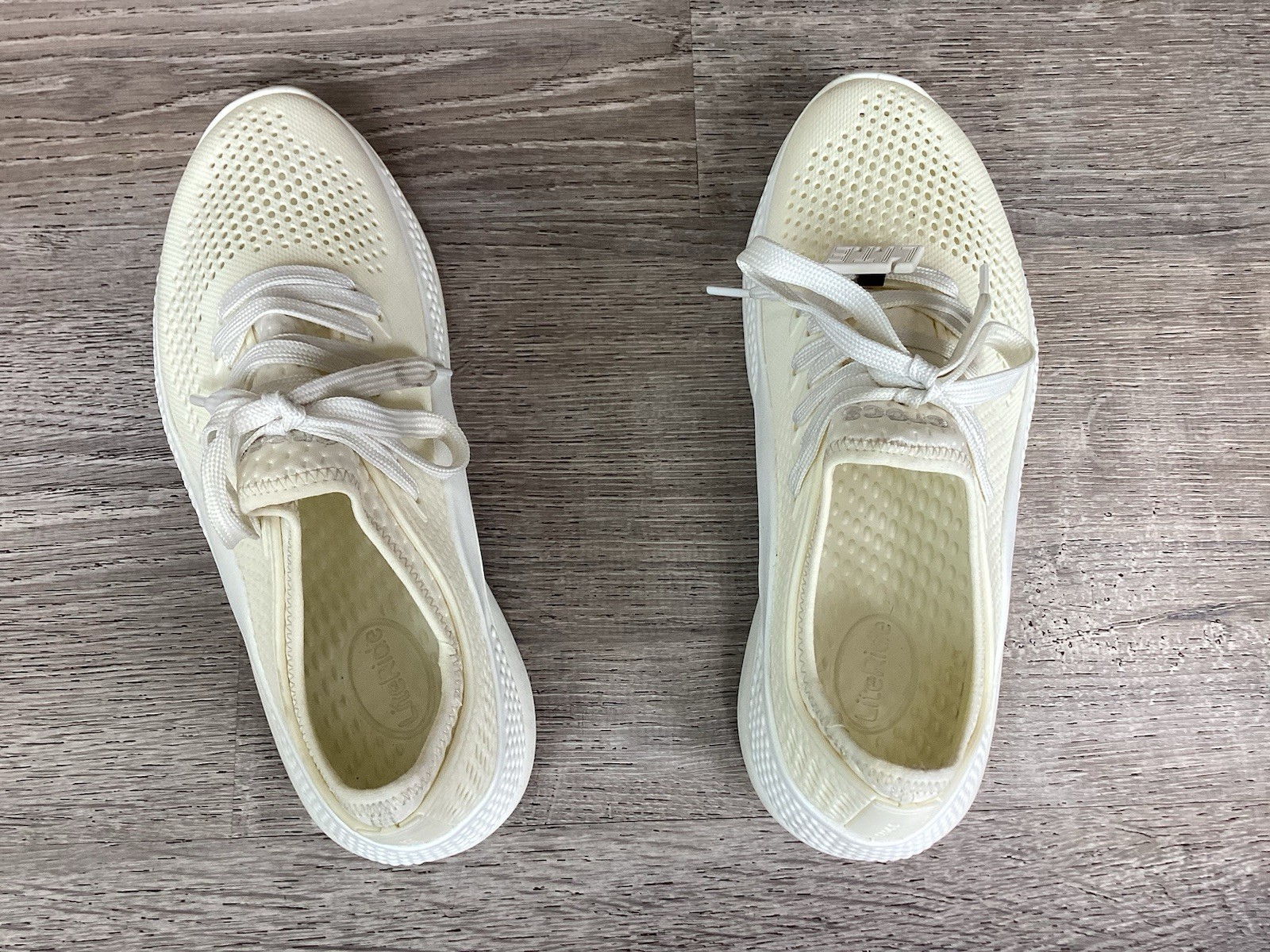 Crocs LiteRide 360 Pacer Women’s Shoes Size 8 Shoes Sneakers 206705 Off white
