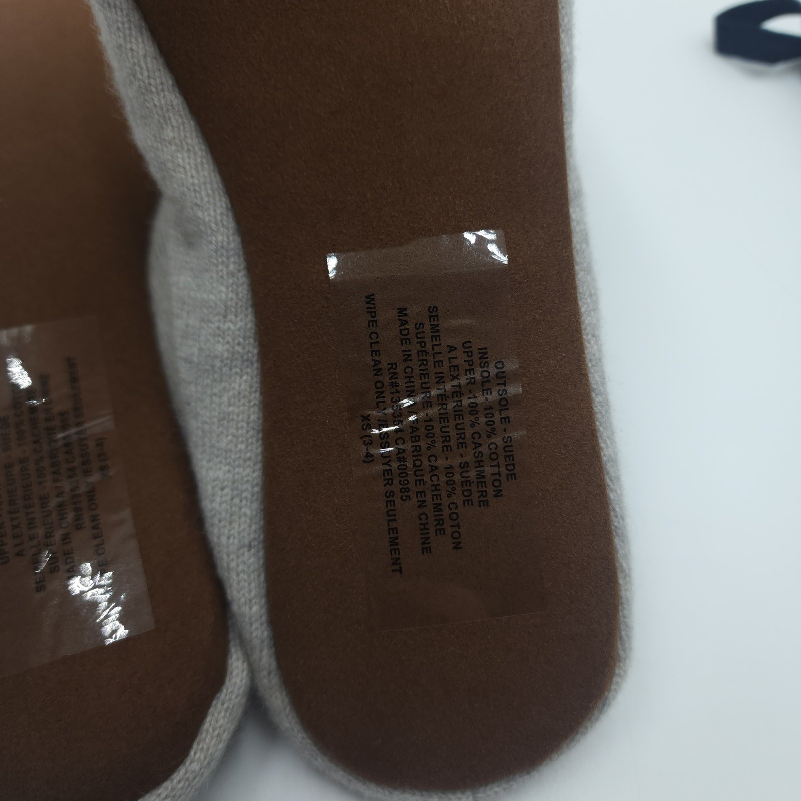 Skin Cashmere Ballet House Flat in Grey Size XS