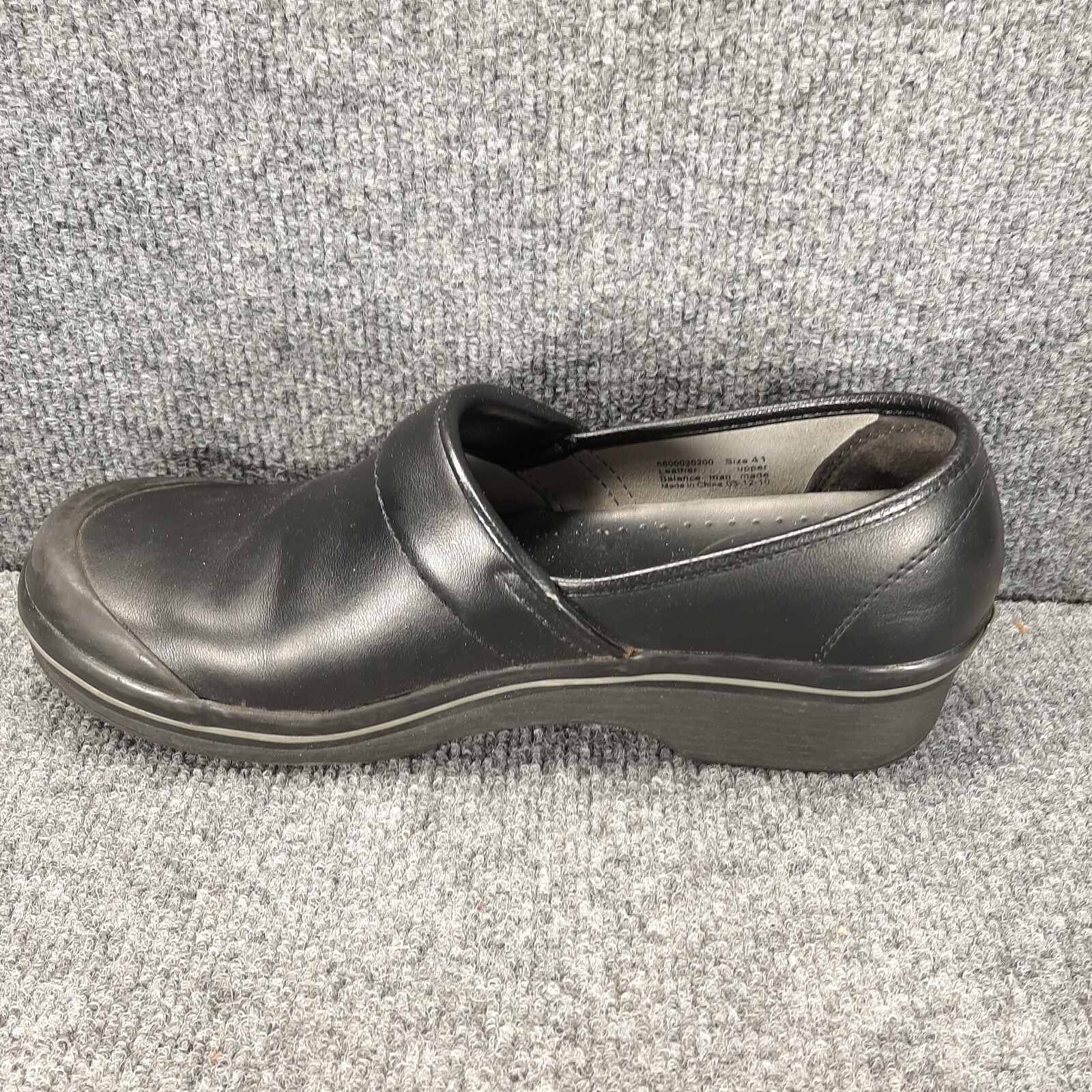 Dansko Volley Clogs Black Leather Slip On Shoes Women’s Size US 10-10.5 EU 41