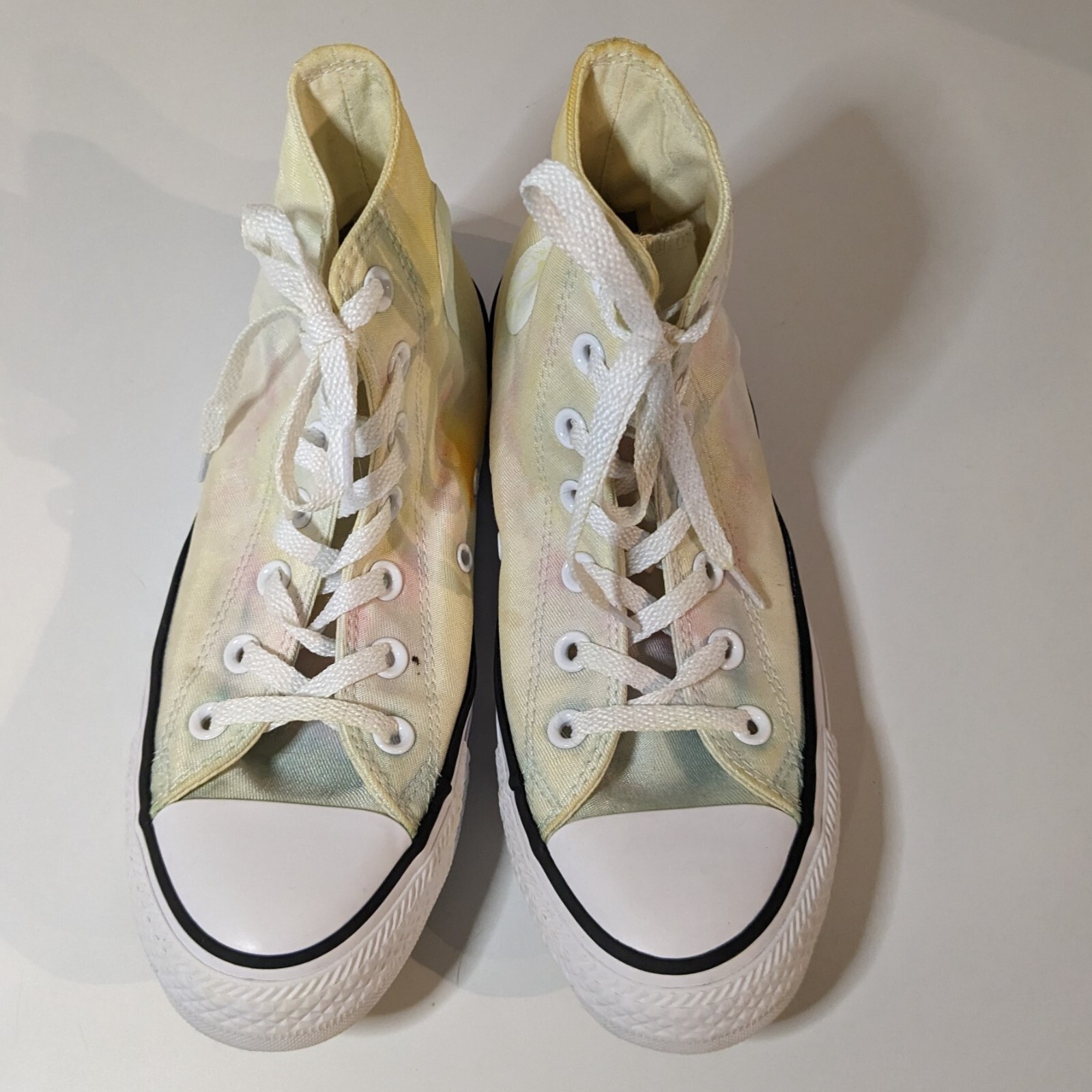 Converse Tie Dye High-Top Pastel Sunburst Light Sneakers Women Size 7, Mens Sz 5