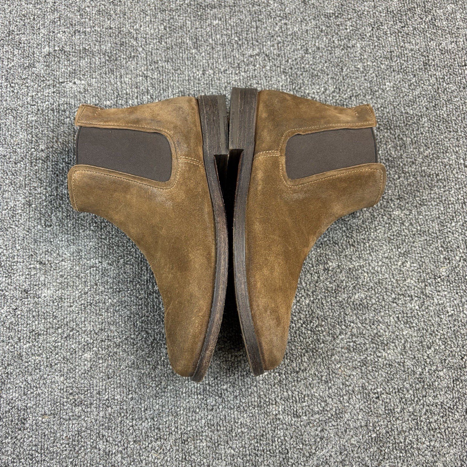 N.D.C. Made by Hand Womens Brown Suede Chelsea Boots Black Size EU 38 US 7