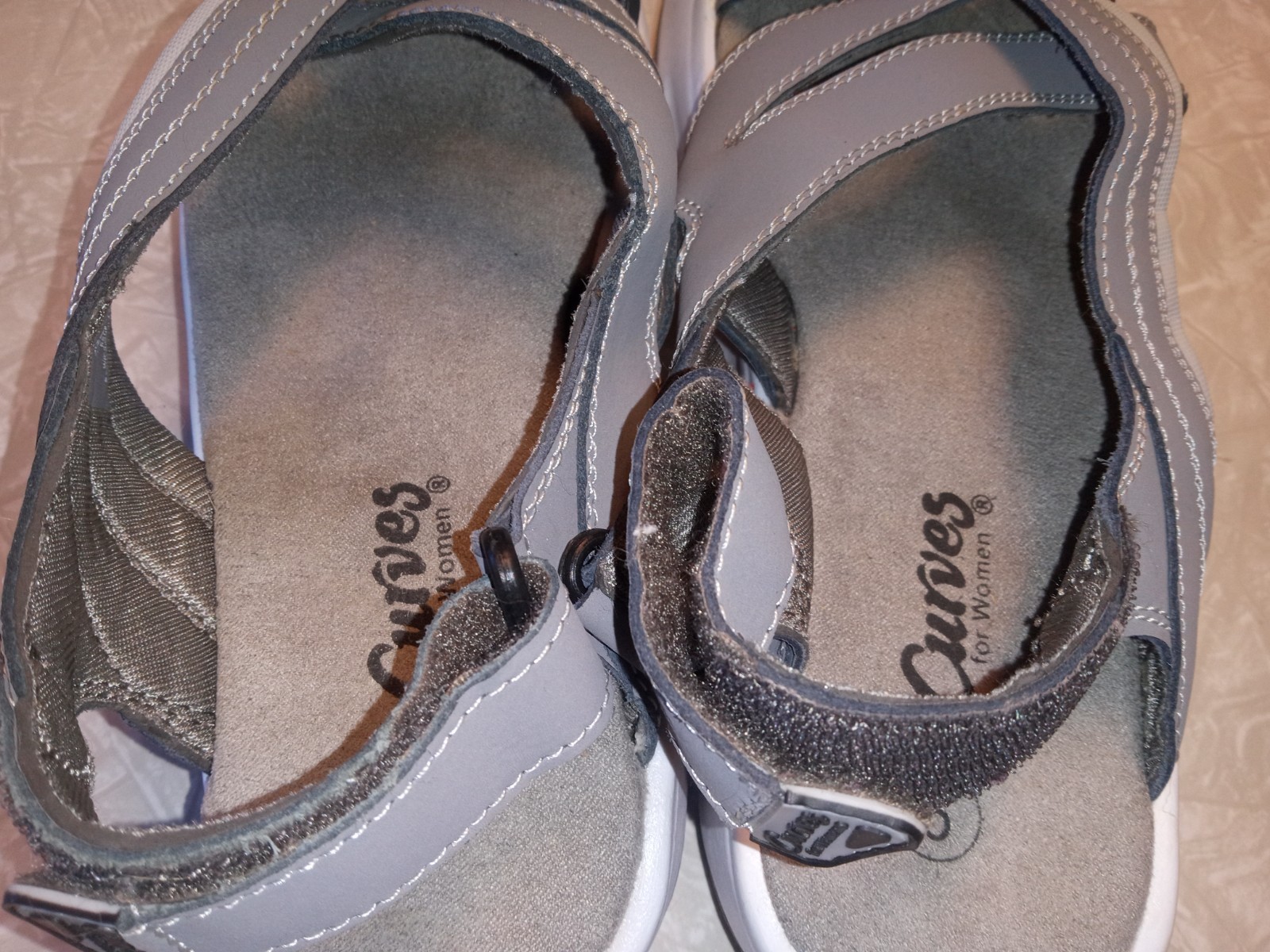 Curves for Women Shape Up Sandals Rockers Exercise Toning Shoes Women’s Size9