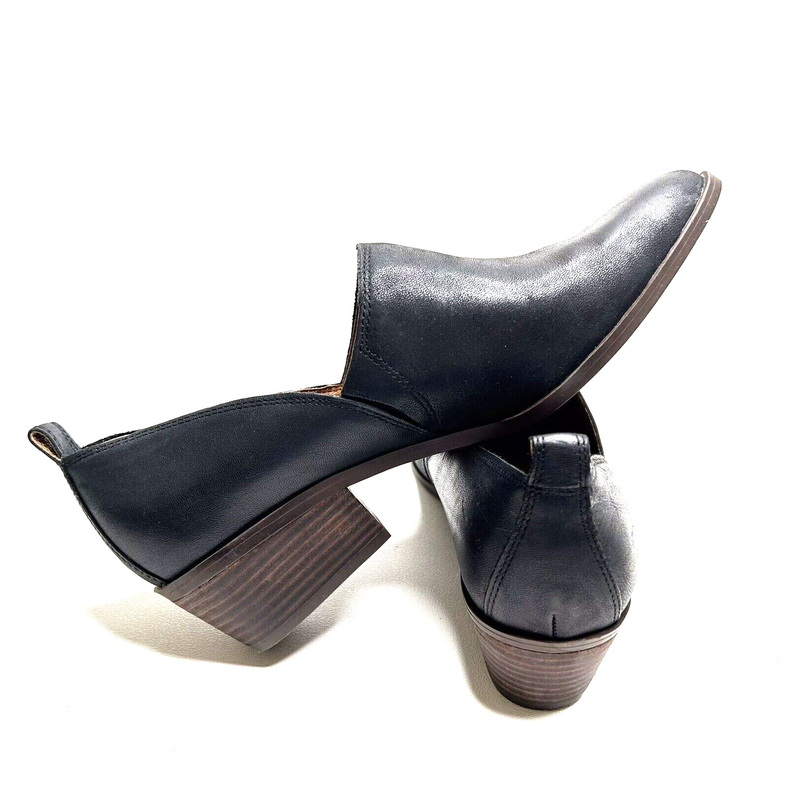 *LUCKY BRAND Womens Morriah Black Loafer Heels Shoes Sz 41 NWOB Chic Classic