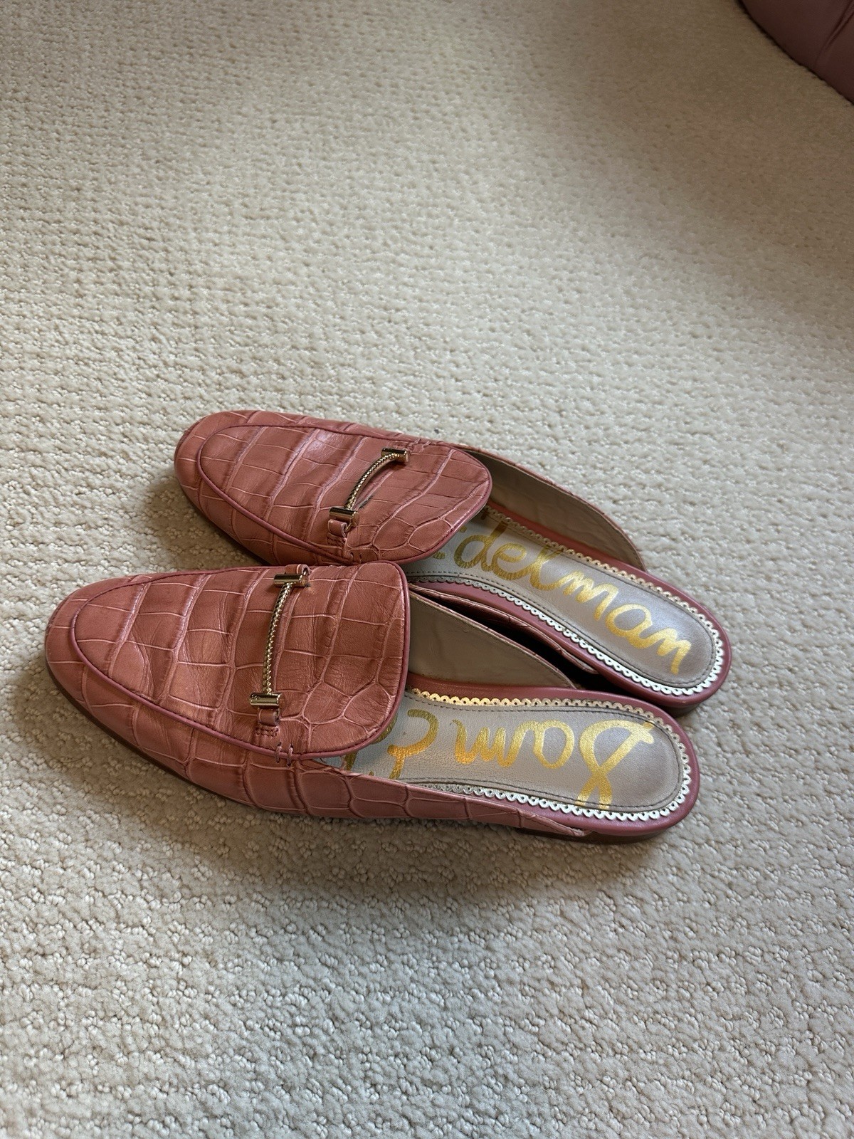 Sam Edelman Laurna Mile In Terracotta Rose Leather 7.5 Woman’s