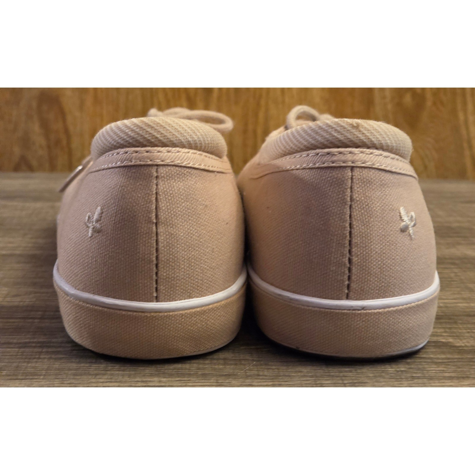 Grasshoppers Canvas Lace Up Shoes Womens Size 8.5 Tan