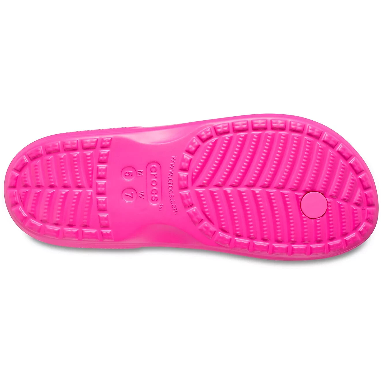 Bright Pink Crocs Classic Flip Flops #207713-6UB Women’s Size 10 Men’s Size 8