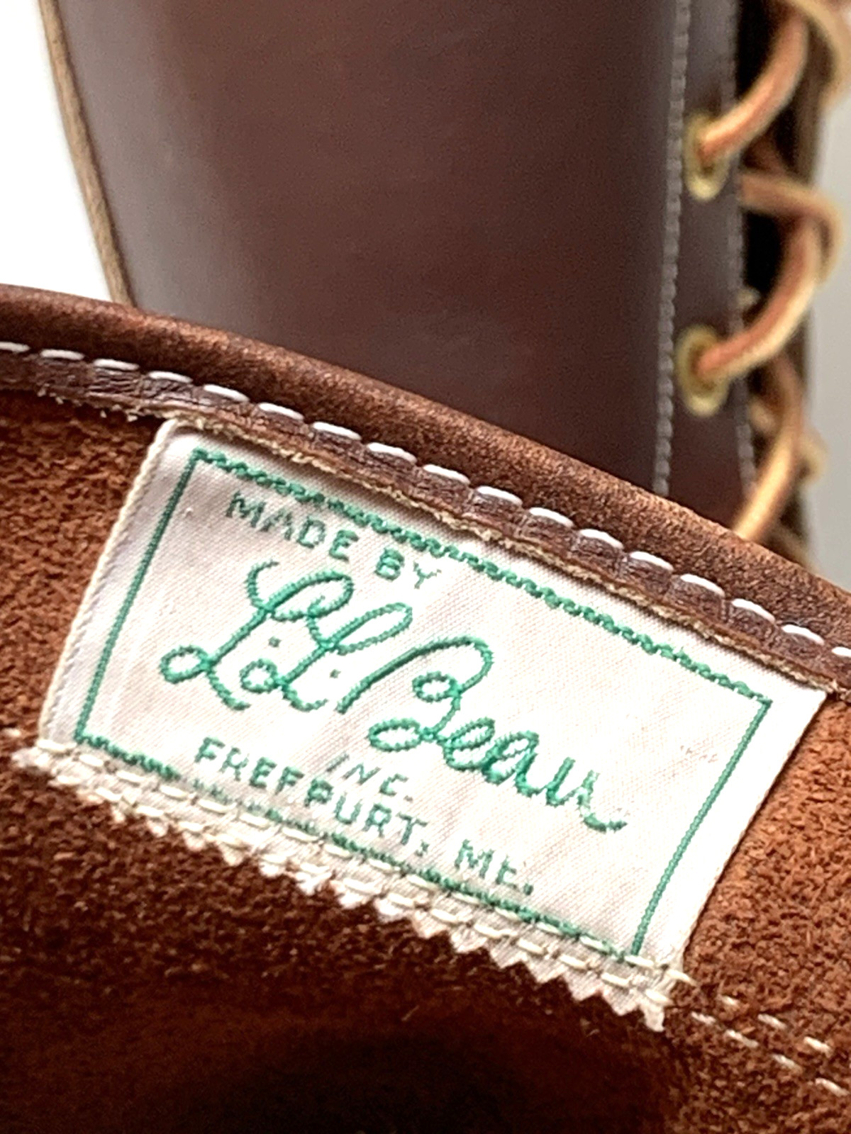 Women’s Size 5 Medium L L BEAN Maine Hunting Boots TALL LACE UP 16″ – NICE !