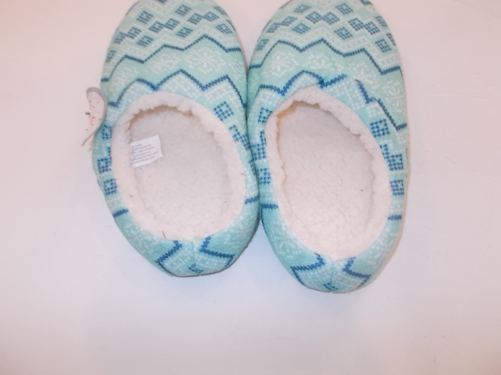 Fair Isle Women’s Size S/M Sherpa Lined Lightweight Slippers