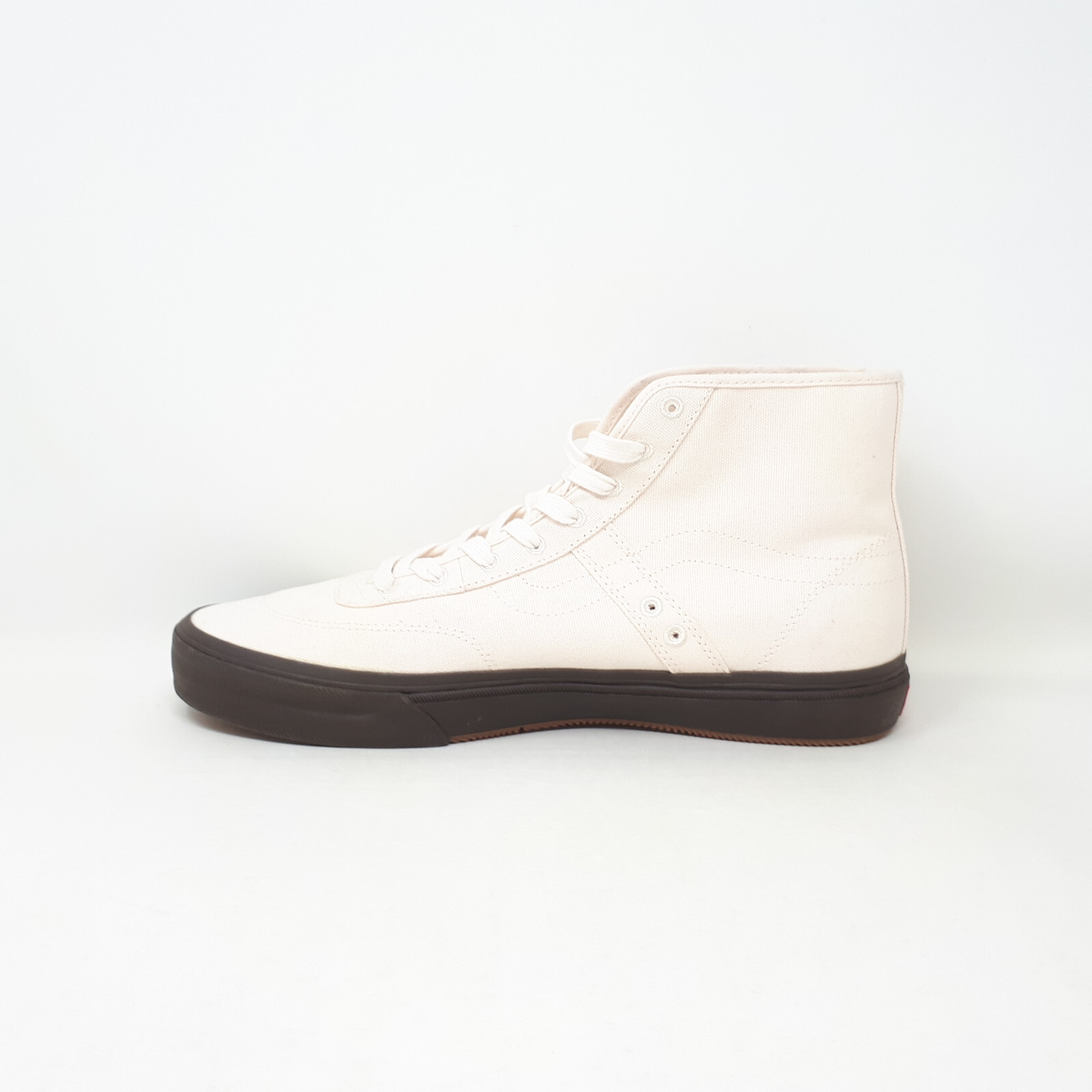 Vans Crockett High Decon Cream White Brown Skate Authentic Shoe Sneaker Mens NEW