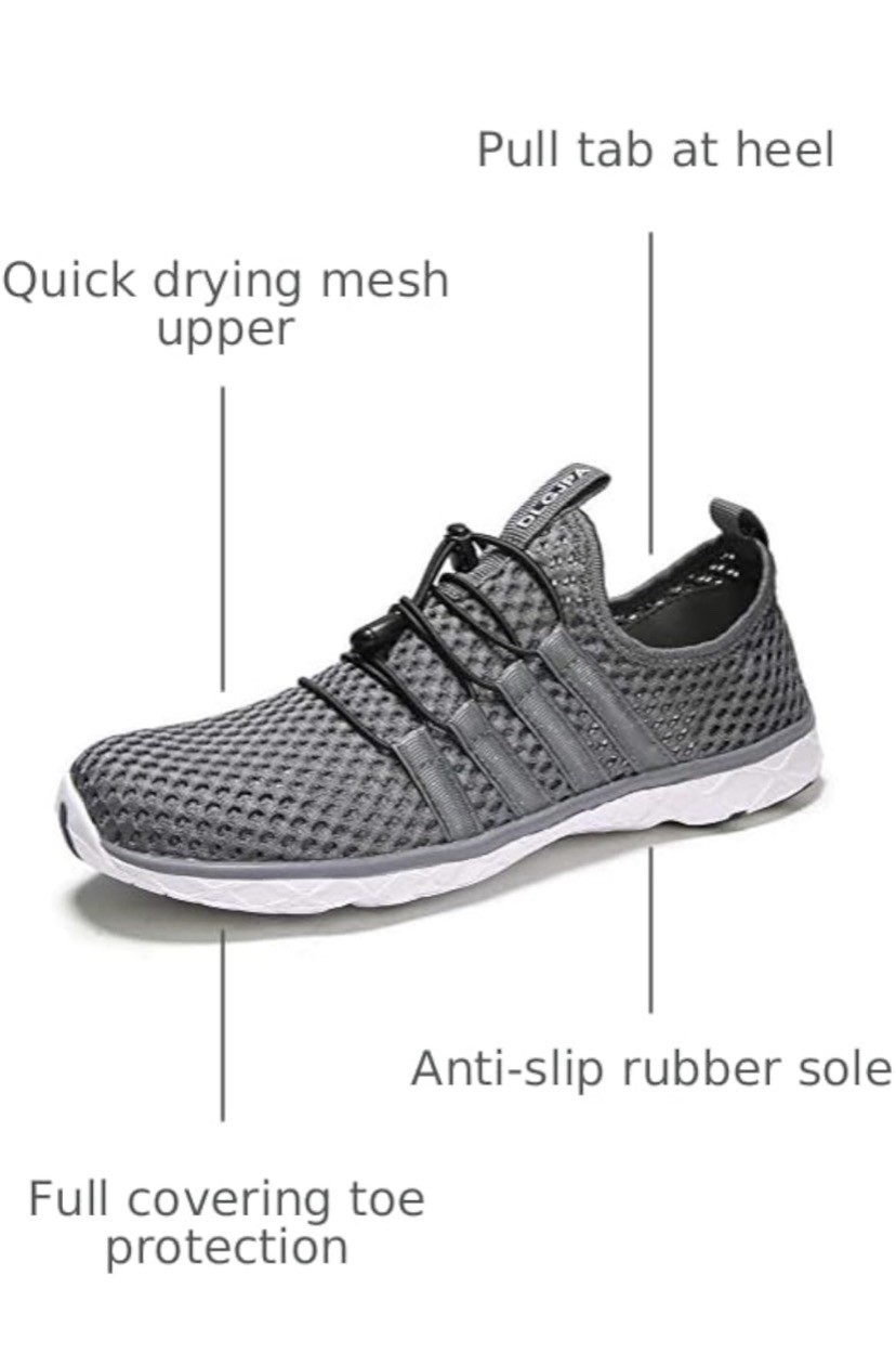 DLGJPA Women’s Lightweight Quick Drying Water Shoes for Beach Water Sports Sz 41