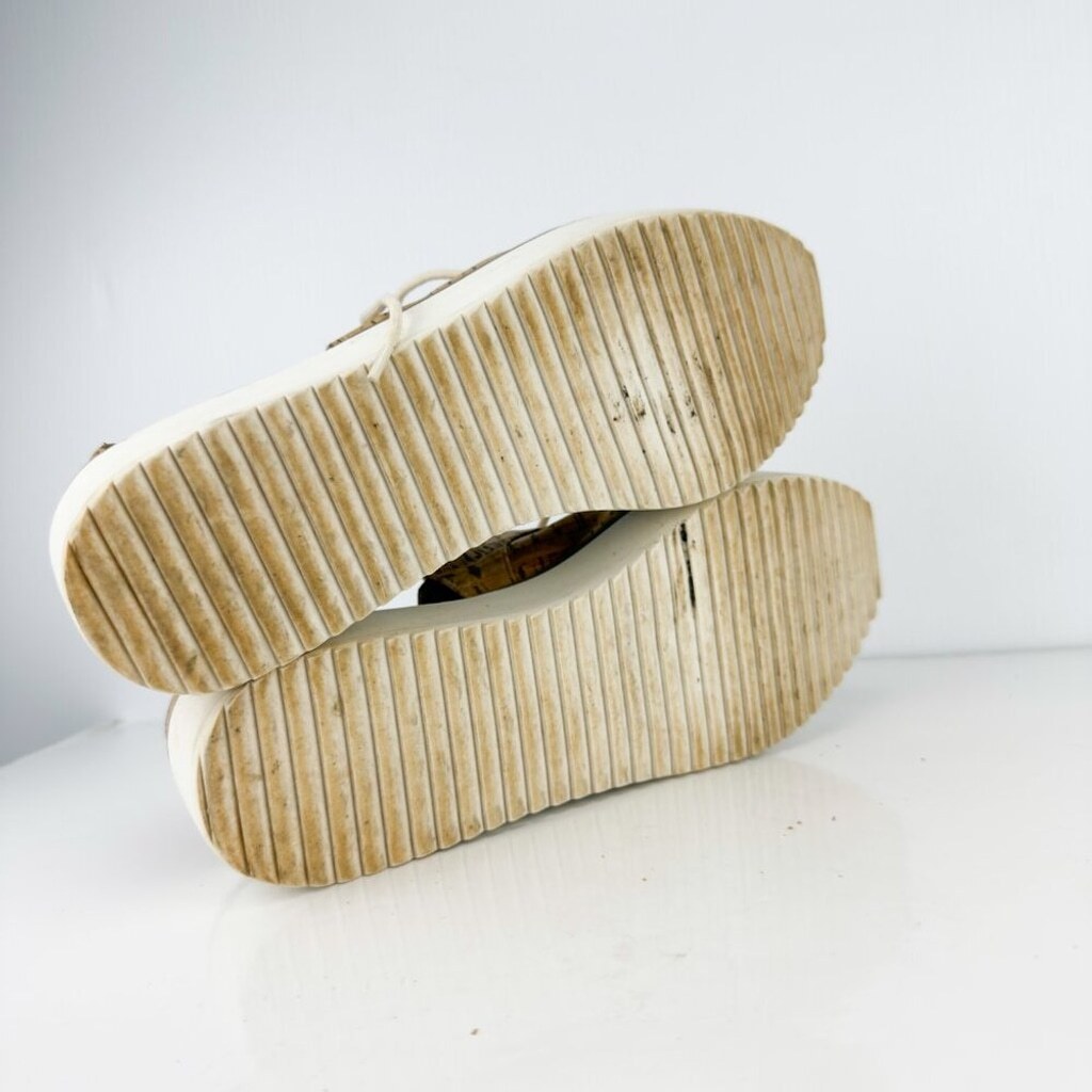 SCHUTZ Oxford Flatform Cut Out Cork Lightweight Contemporary Summer sz 41