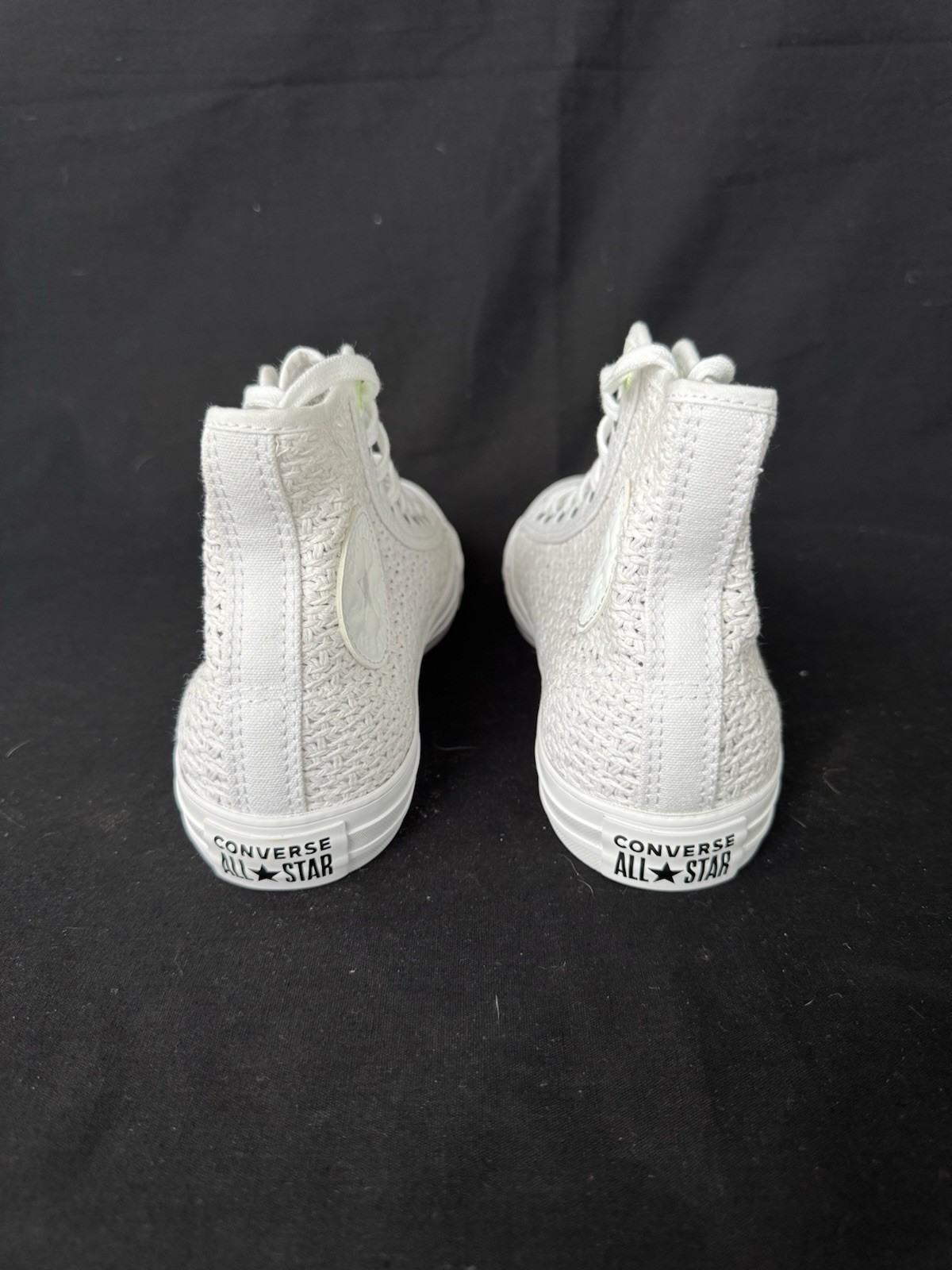 Converse Chuck Taylor All Star High Top Knit Sneakers White 8.5 NEW