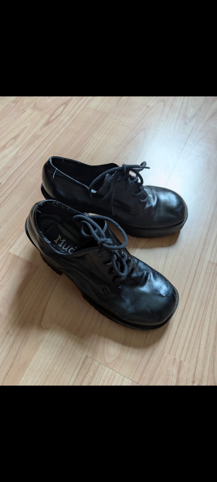 Vintage Y2K 90’s Mudd Chunky Platform Lace Up Oxford Brown Shoes Women Sz 6