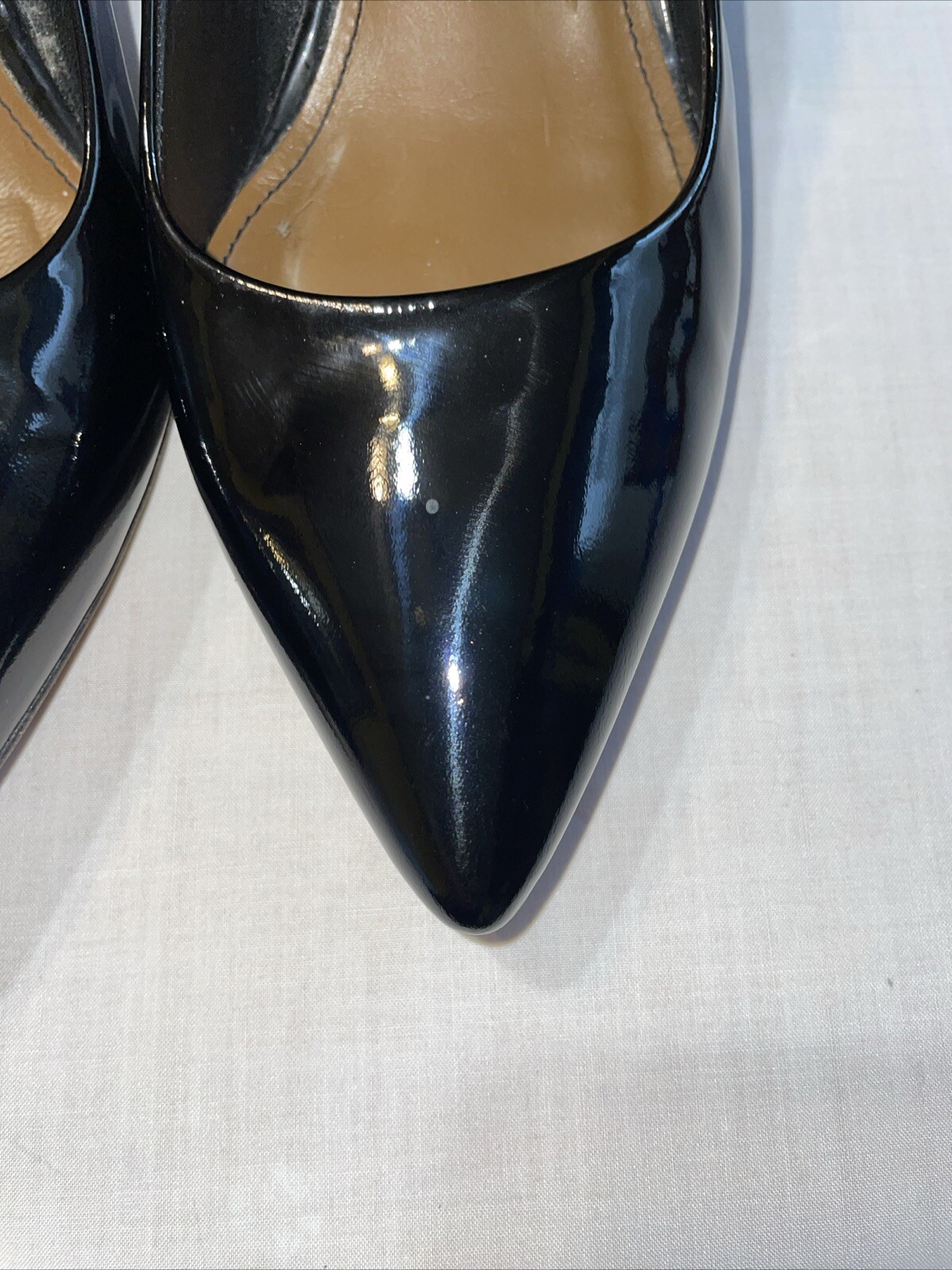 Donald Pliner Womens Dressy Pumps Sz 7.5 M Black Patent Leather Business Formal