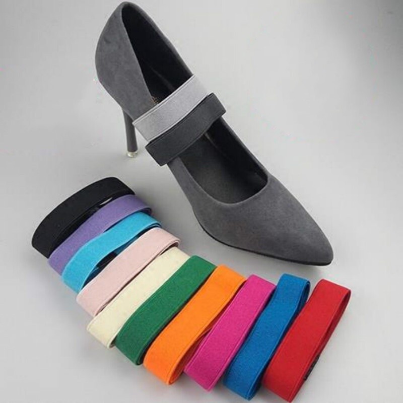 Women Anti-loose High Heels Elastic Shoe Strap Shoelaces Accessories With Buckle