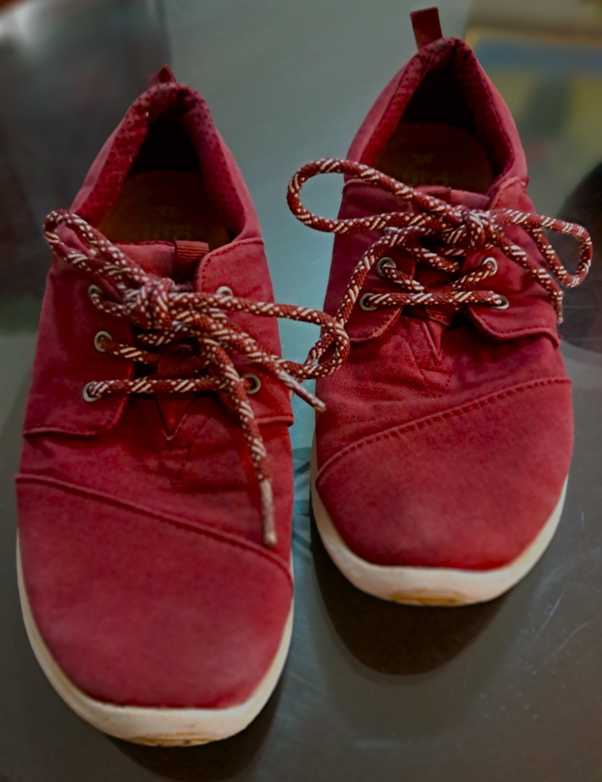TOMS Del Rey Lace Up Womens Size 8 Sneakers Casual Shoes