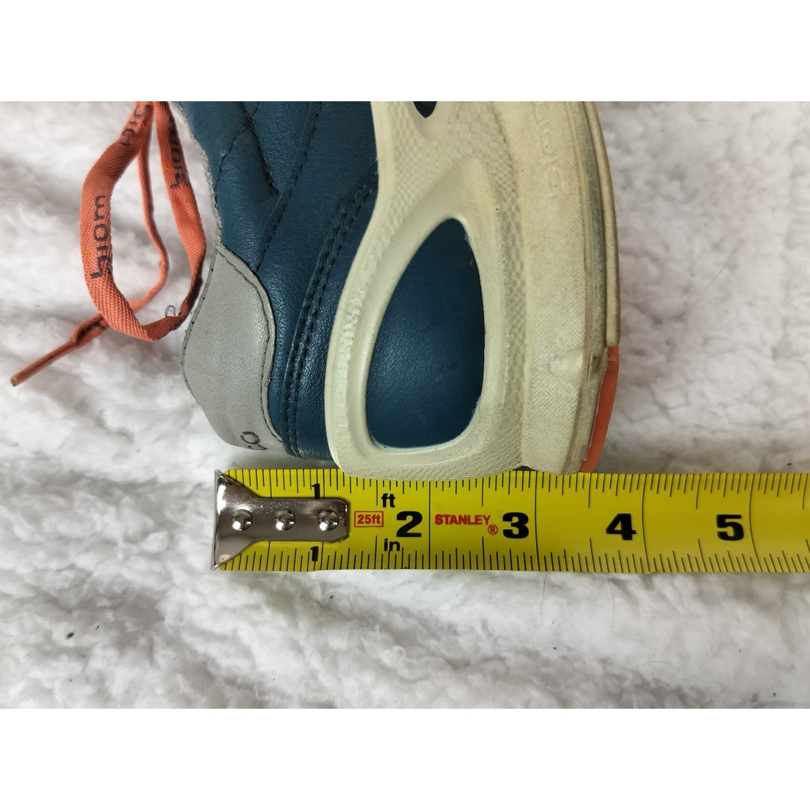 ECCO Yak Leather Biom Natural Motion Walking Shoes Teal Orange