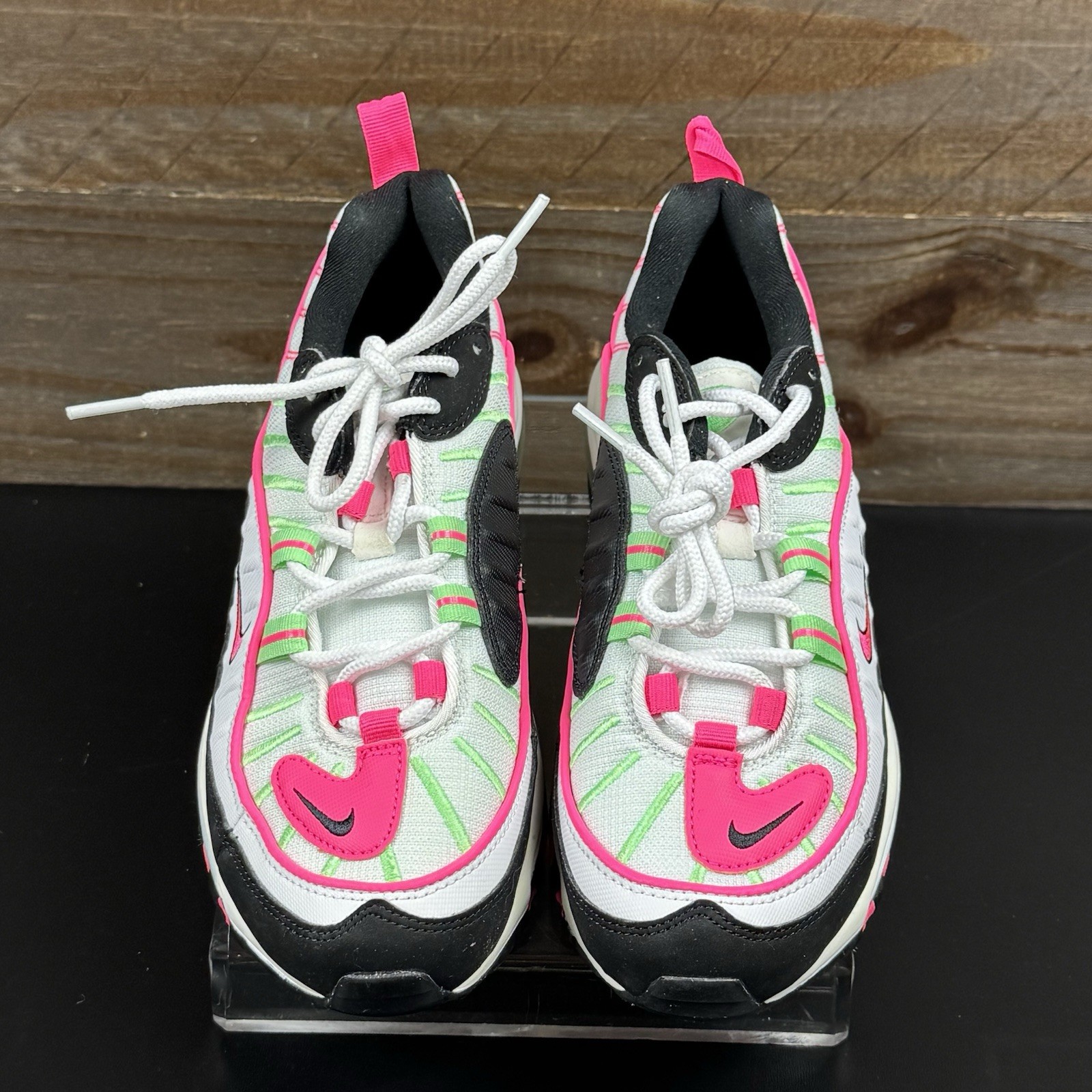 Women’s Nike Air Max 98 Watermelon Pink White Green Black CI3709-101 Size 7