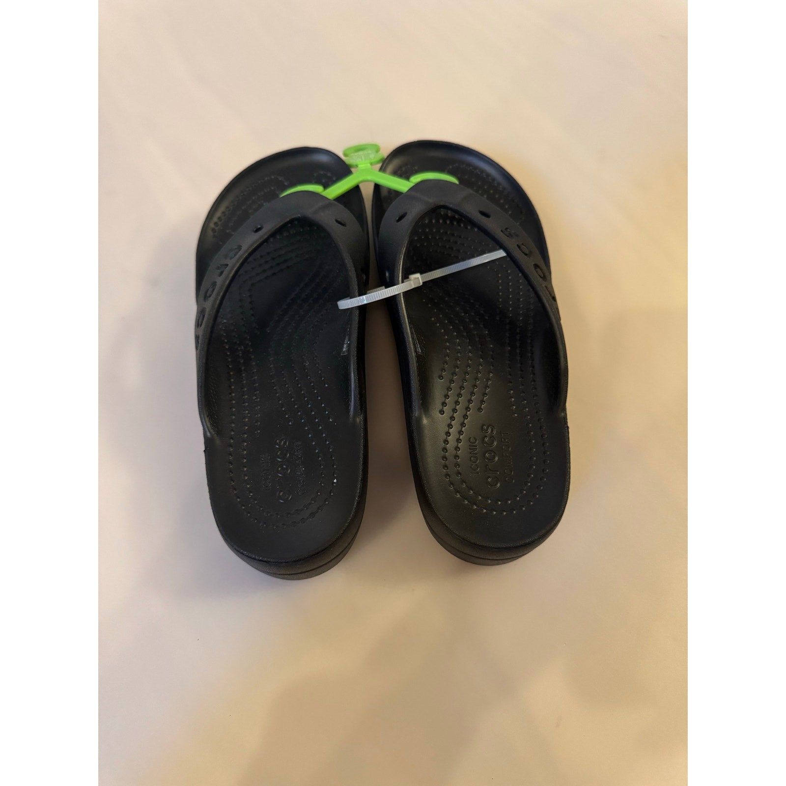 Crocs Baya Platform Flip Flop Sandals – Iconic Comfort Women’s Size 4 Black