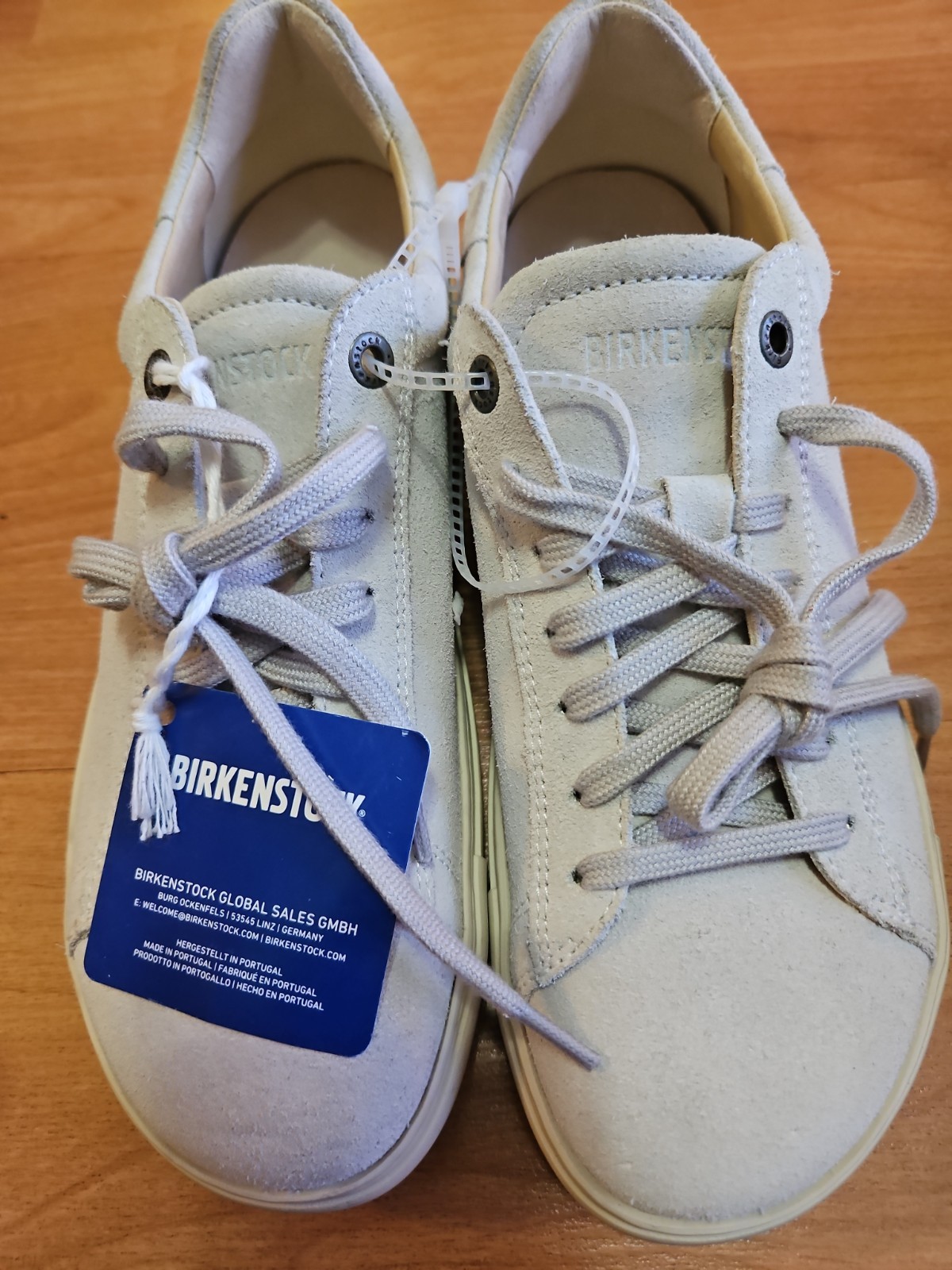 Birkenstock Bend Low Suede Leather Sneakers Antique White 39 Women’s 8 Men’s 6