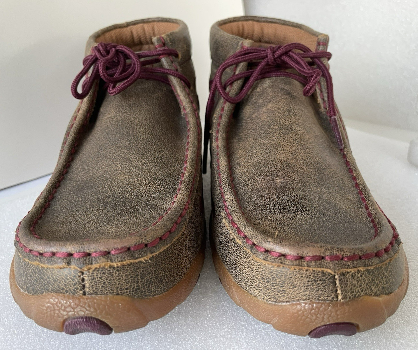 Twisted X Chukka Driving Moc Shoes Wo’s 8M Leather Embroidery Booties ~Excellent
